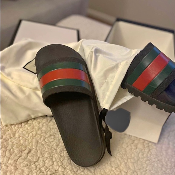 Gucci Other - Worn 2x , Mens Gucci slides size 7